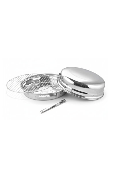 GRÜNBERG Grill pentru aragaz, Grunberg, maner detasabil, inox, argintiu, 32.5...