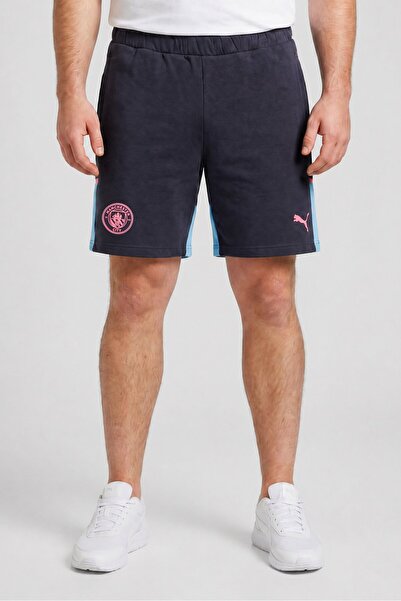 Puma Men Sportswear Fit Brand Logo Outdoor Shorts, Navy