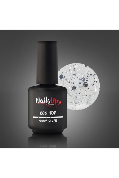 NAILSUP PROFESSIONAL Top Coat NAILSUP Egg Shiny Silver 13g