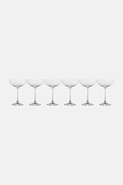 BOHEMİA CRYSTAL Megan 6-Piece Crystalline Glass Set, Transparent
