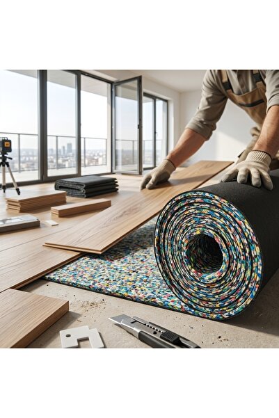 13 mm Parke Altı Ses Yalıtımı Bariyerli Sespan 100x100