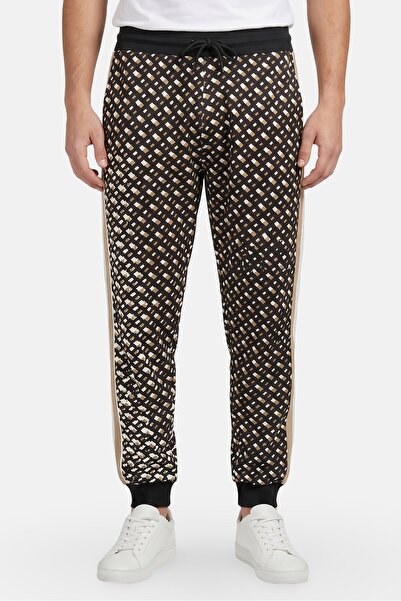 Hugo Boss Boss Men Regular Fit Monogram Pattern Sweatpants, Multicolor