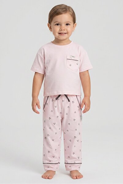 Fudo Lounge By Toddlers Girl 2 Pieces Graphic Print Top With Bottom Sleepwear...