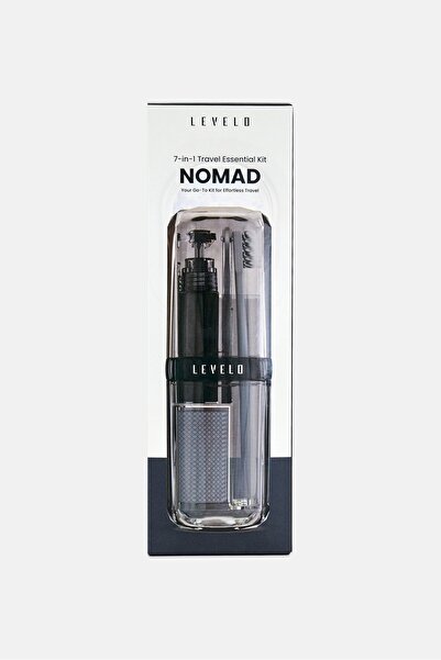 Levelo Nomad 7-in-1 Travel Essential Kit, Transparent