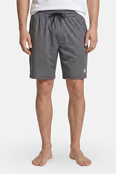 Hurley Men Brand Logo Sleepwear Shorts, Grey