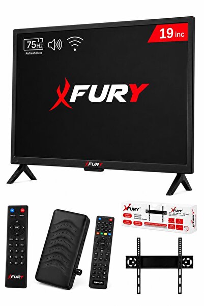 FURY 19’’ (48 Ekran) Çanaklı / Çanaksız WiFi'li Uydu Alıcısı+TV Askı Aparatı ...