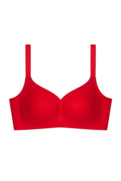 Cottonhill Sutien fără cusături - Valora |   Sutien roșu pentru femei, fără s...