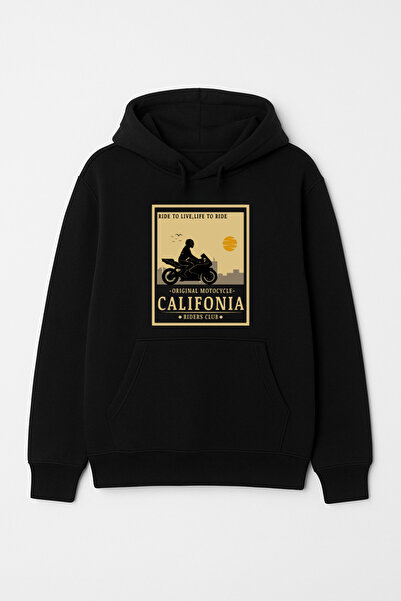 Ride To Live, Life To Ride Unisex Kapüşonlu Sweatshirt (Hoodie)