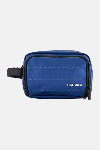 porodo Men Brand Logo Wash Bag, Slate Blue