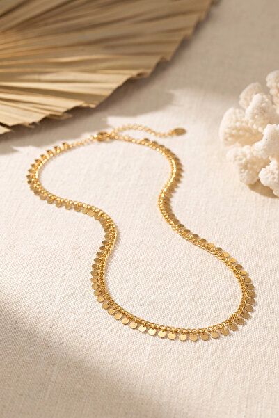 Generic Brand Gold Color Sequin Model 60 cm Women's Necklace
