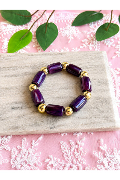 FLAWSOME JEWELRY STORE Elastic Natural Stone Summer Bracelet Handmade Special...