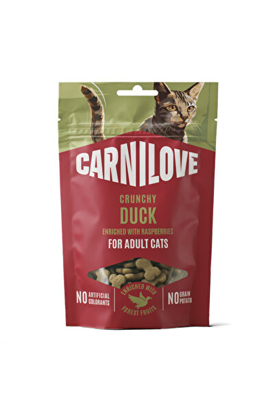 Brit Carnilove Cat Crunchy SnCk Duck & Rasperries 50 g