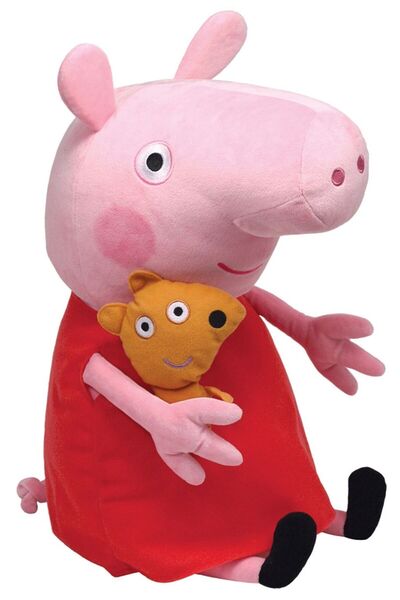 TY PLUS 38CM BEANIE BABIES PEPPA PIG PEPPA