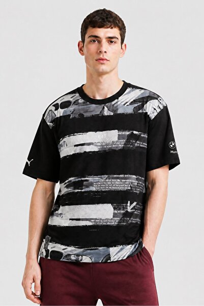 Puma x BMW Men Sportswear Fit Short Sleeve Outdoor T-Shirt, Black