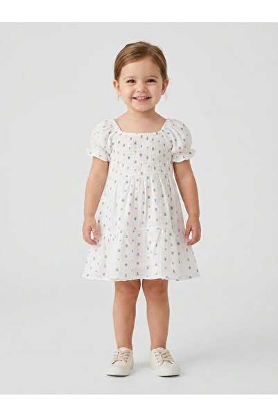 Willow & Whistle Toddlers Girl 2 Pcs Floral Print Dresses, Multicolor