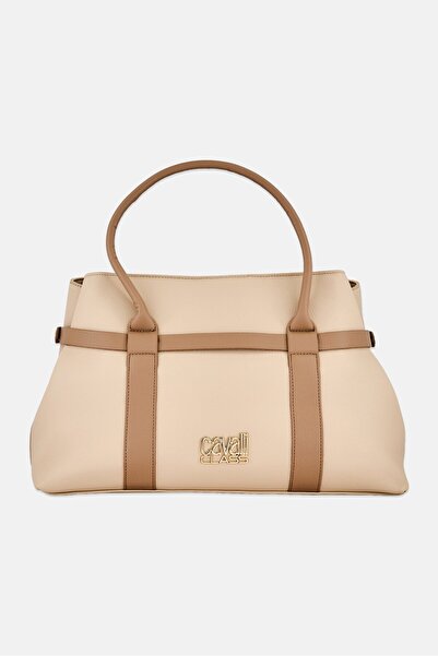 Cavalli Class Women Brand Logo Shopper Bag, Multicolor