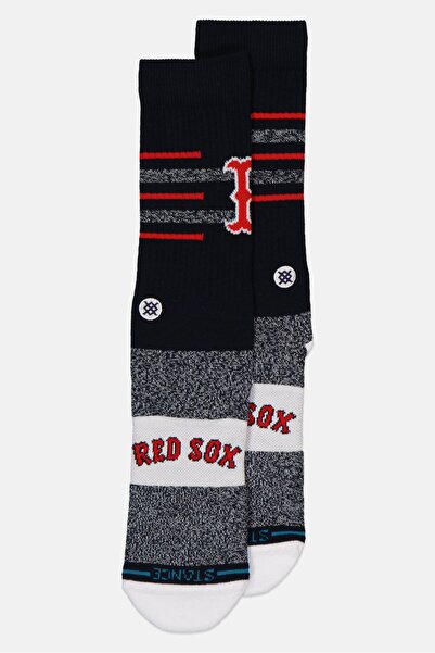 Stance x MLB Men Graphic Print Crew Sock, Navy