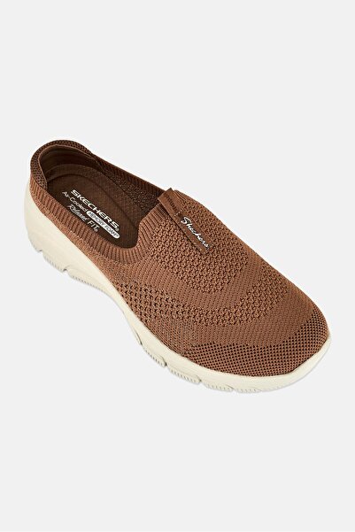 SKECHERS Women Easy Going Slip On Walking Shoes, Mocha