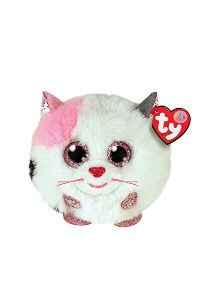 TY PLUS 8CM BEANIE BALLS MUFFIN PISICA ALBA