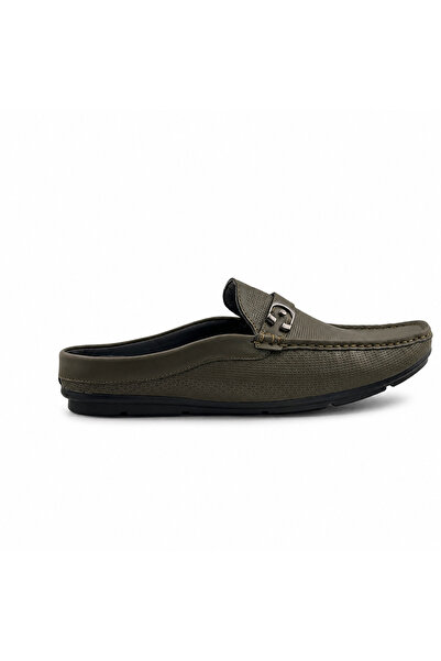Footprint Men's Textured Slip-On Mule Loafers – Smart Casual Comfort Shoes