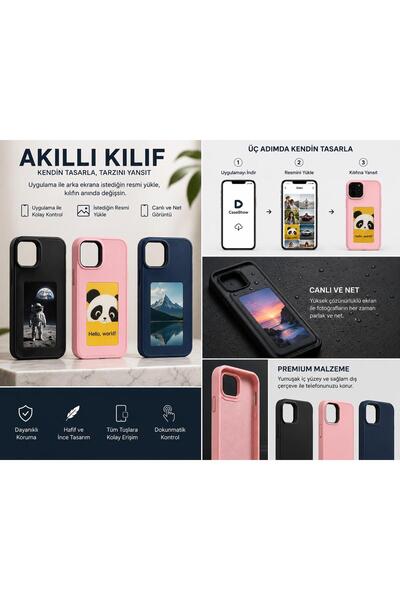 onestophube ✨ SmartCase Premium – Uygulama Kontrollü Kişiselleştirilebilir Ak...