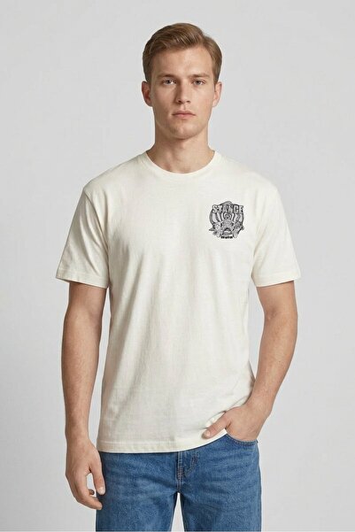 Stance Men Crew Neck Short Sleeve Graphic Print T-Shirt, White