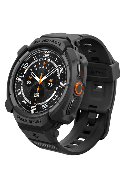 Spigen Rugged Armor Pro (ACS11612) - Samsung Galaxy Watch Ultra 2 - Negru Mat...