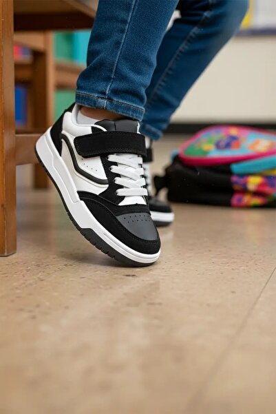 Tuğba Ortopedi 756 Orthopedic Unisex Children's Black Sneaker