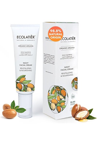 ECOLATIER Revitalizing & Nourishing Night Facial Cream with Organic Argan 50ml