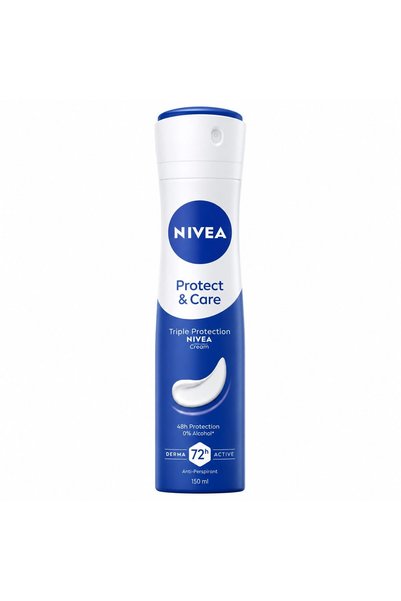 NIVEA Antiperspirant Deodorant, Nivea, 150 ml Protect Care, Protecție 72 h, p...