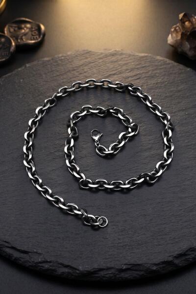 Prestige Stainless Steel Sailor Model Men's Necklace Chain 8mm 902939