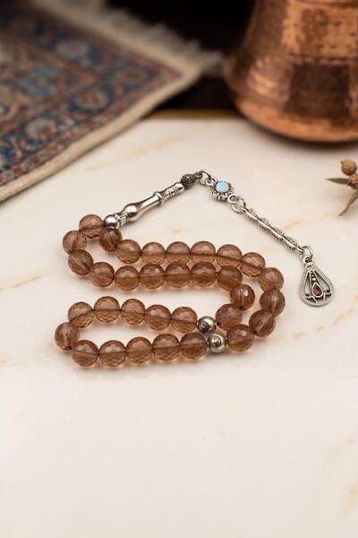 Prestige Zultanite Stone Color Changing 33 Prayer Beads with Metal Tassel 8mm Sphere Cut 902936