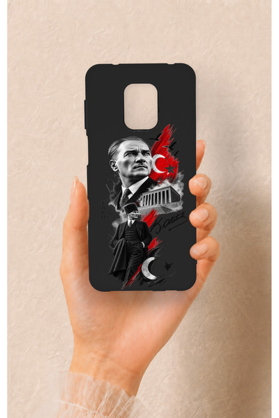 Vip Case Redmi Note 9 Pro 9S Uyumlu Atatürk Anıtkabir Desenli Silikon Kılıf