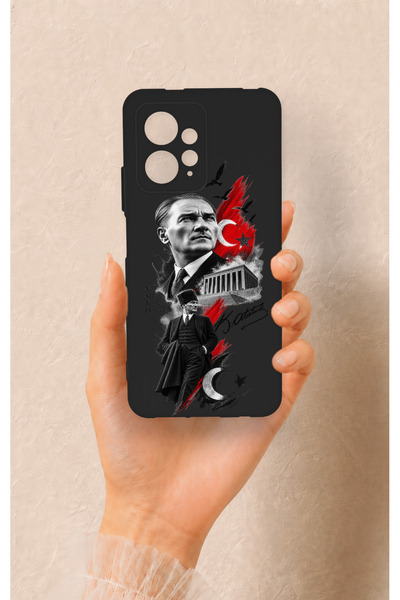 Vip Case Redmi Note 12 4G Uyumlu Atatürk Anıtkabir Desenli Silikon Kılıf