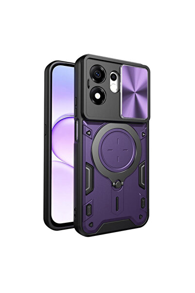 OEM Husa pentru Honor 600 Smart SSKY258 Stand Bumper Holster, Mov, Otel inoxi...