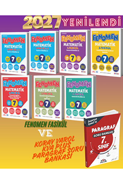 Fenomen Yayıncılık 2026 2027 7.SINIF FENOMEN MATEMATİK FASİKÜLLERİ FASİKÜL SE...