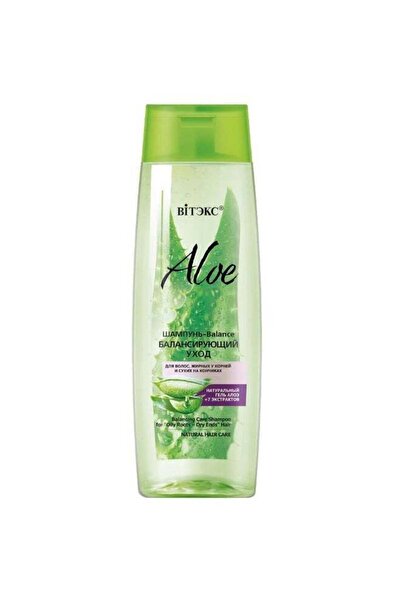 Vitex - ALOE+7 EXTRACTS Balancing Care Shampoo for "Oily Roots - Dry Ends" Ha...