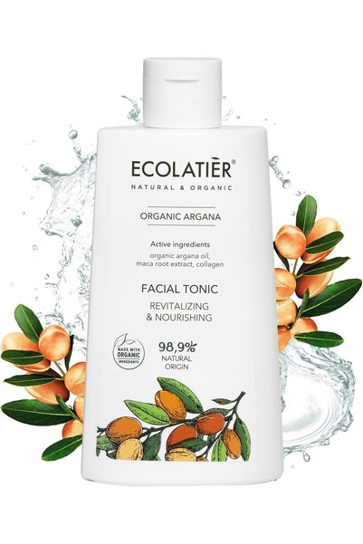 ECOLATIER Revitalizing & Nourishing Facial Tonic with Organic Argan – 250ml |...