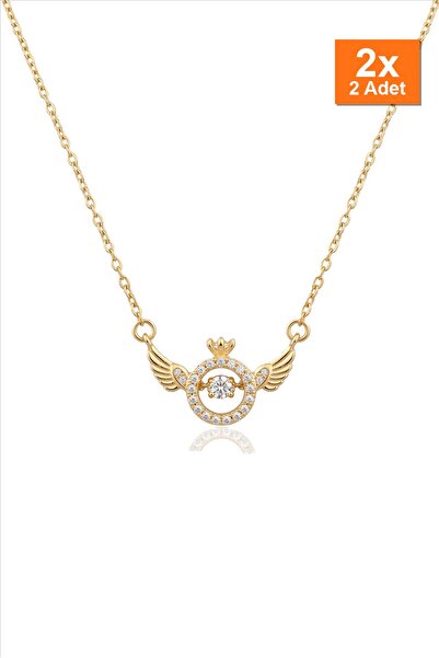 Bozhi Steel Necklace Gold 45cm Minimal Elegance Suitable for Daily Combinatio...
