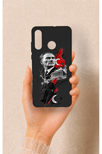 Vip Case Huawei P30 Lite Uyumlu Atatürk Anıtkabir Desenli Silikon Kılıf