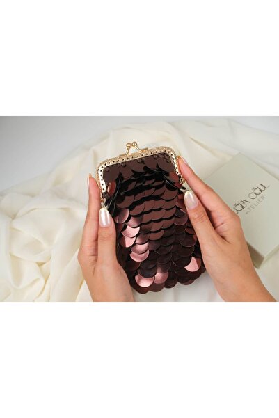 ATELİER TUĞBA Çnt007 Sequined Multipurpose Wallet & Cigarette Holder