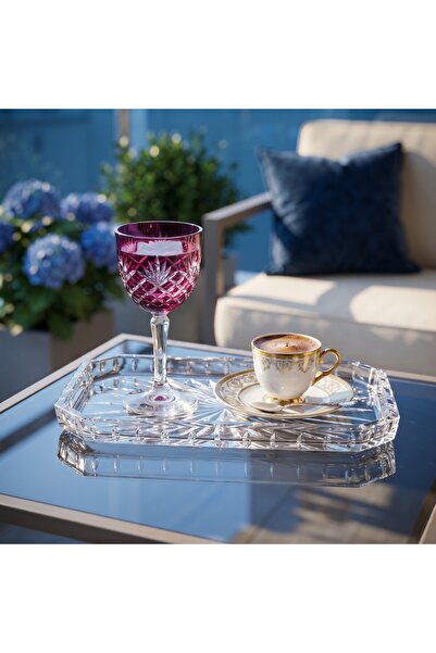 AKDEN STORE Crystal Colored Coffee Cup 165 ml - Water Glass