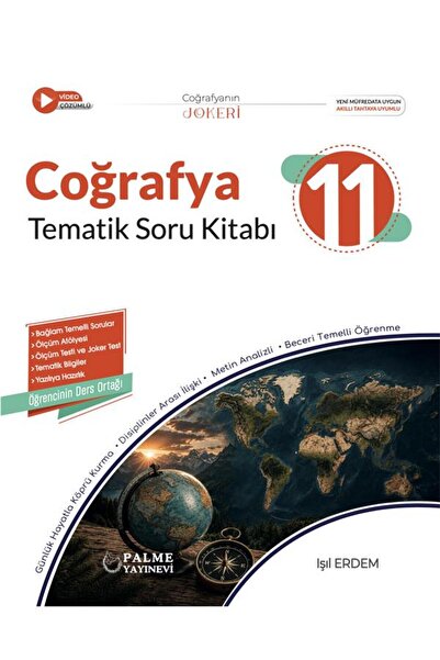 Palme Yayınevi PALME 11.SINIF JOKER COĞRAFYA TEMATİK SORU KİTABI *YENİ*