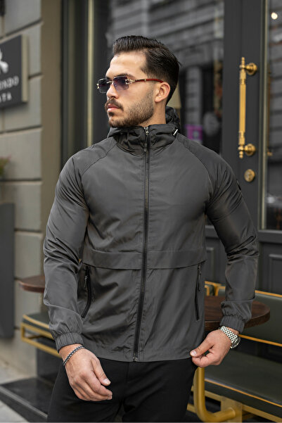 S&M CLOTHİNG New Season Water and Wind Proof Men's Raincoat