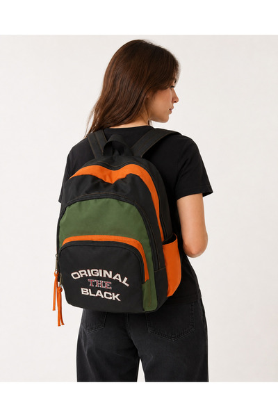 Street Bag Σακίδιο πλάτης ταξιδιού από καμβά, αδιάβροχο, με κεντημένα και καλ...