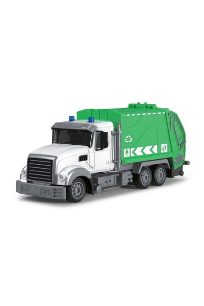 PinkBlue RC Remote Control Garbage Truck, 38.5 cm Sanitation Vehicle, Automat...