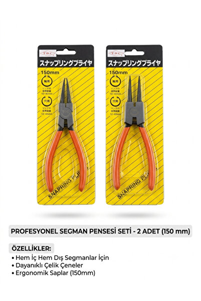 Genel Markalar Profesyonel Segman Pensesi Seti 2'li (150 mm