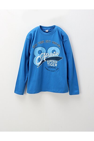 MiniKids Bluza subtire City Vintage, albastru