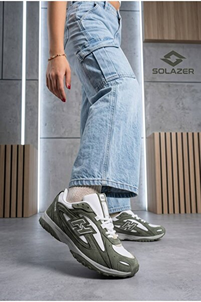 Elvin Shoe Γυναικεία αθλητικά παπούτσια χακί για καθημερινό περπάτημα 069