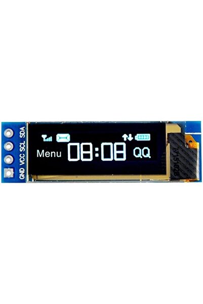 HiLetgo هاي ليتجو شاشة LCD تسلسلية IIC I2C مقاس 0.9 انش SSD1306 128x32 3.3 فو...